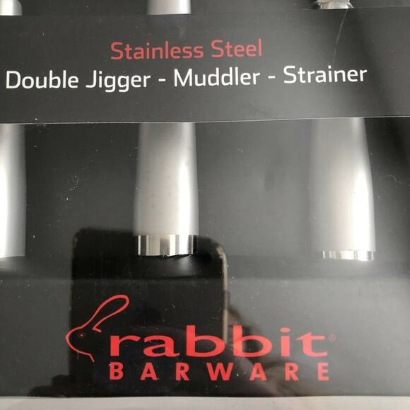 Rabbit Brand Barware 3-Piece Polished Chrome Set - Picture 11 of 12